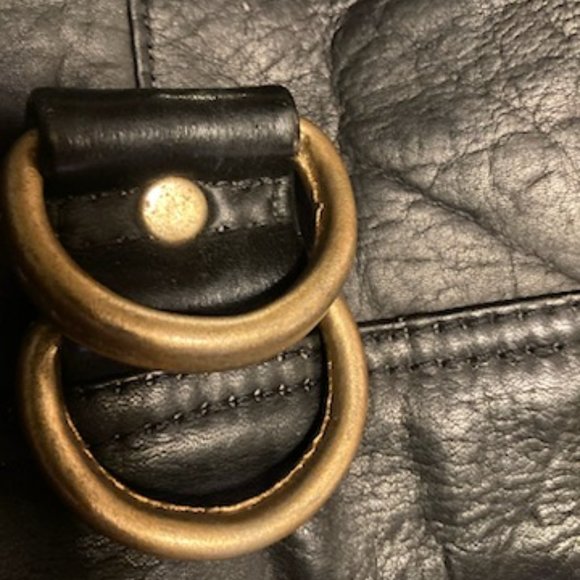 FRYE Black Leather Back Pack - Picture 10 of 12